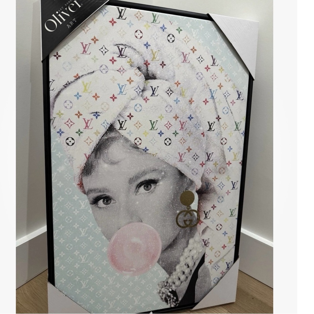 Oliver Gal "Louis Vuitton" Audrey Hepburn Canvas Art
